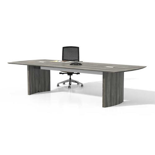 Mayline Group Mayline Medina 10' Gray Conference Table with Optional Power