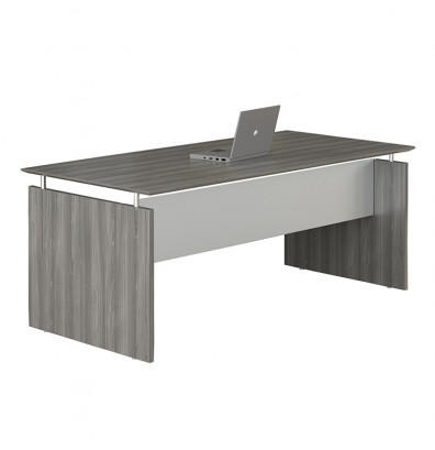 Mayline Group Mayline Medina 63" x 36" Straight Front Gray Steel Laminate Desk 