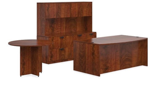 Offices To Go Large Executive Furniture Set in Dark Cherry SL-21-ADC