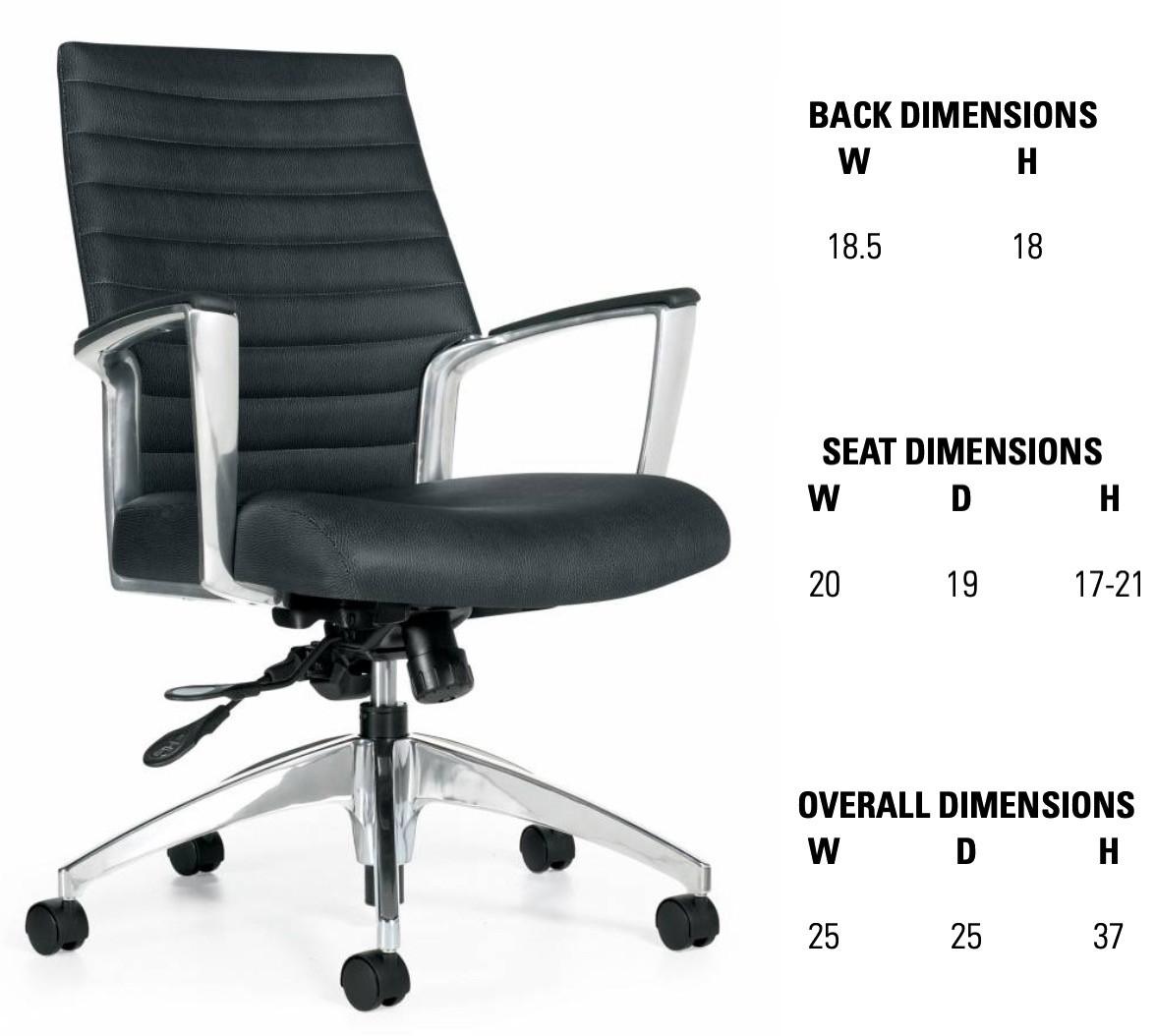 Global Total Office Global 2671-4 Accord Series Mid Back Office Chair