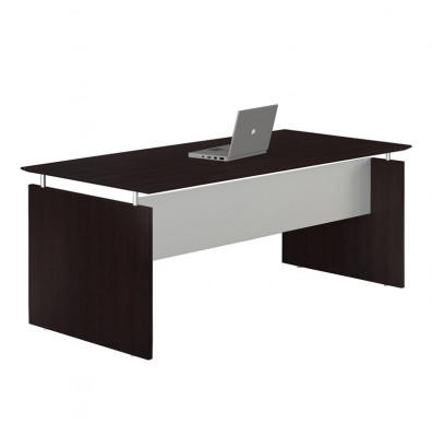 Mayline Group Mayline Medina 72" x 36" Straight Front Desk in Mocha