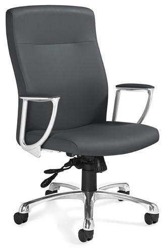 Global Total Office Global 2790LM-4 Genuine Leather Mirage Chair 