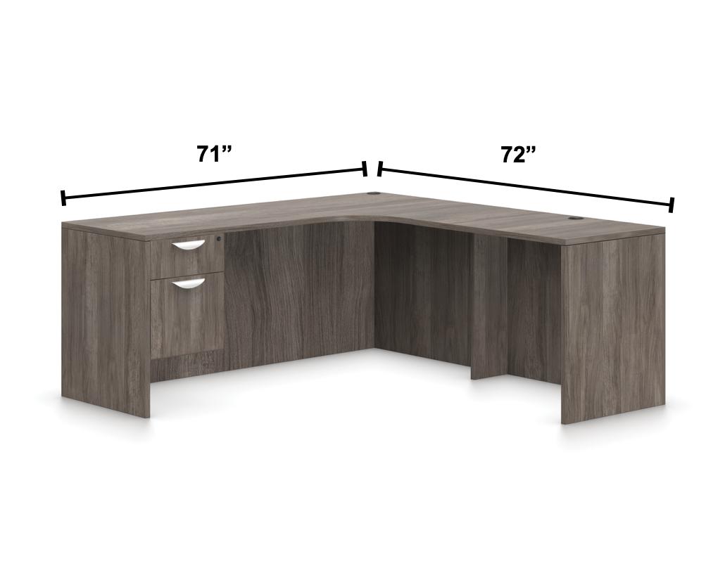 Offices To Go SL-26 Superior Laminate Desk with Extension (5 Finishes Available!)
