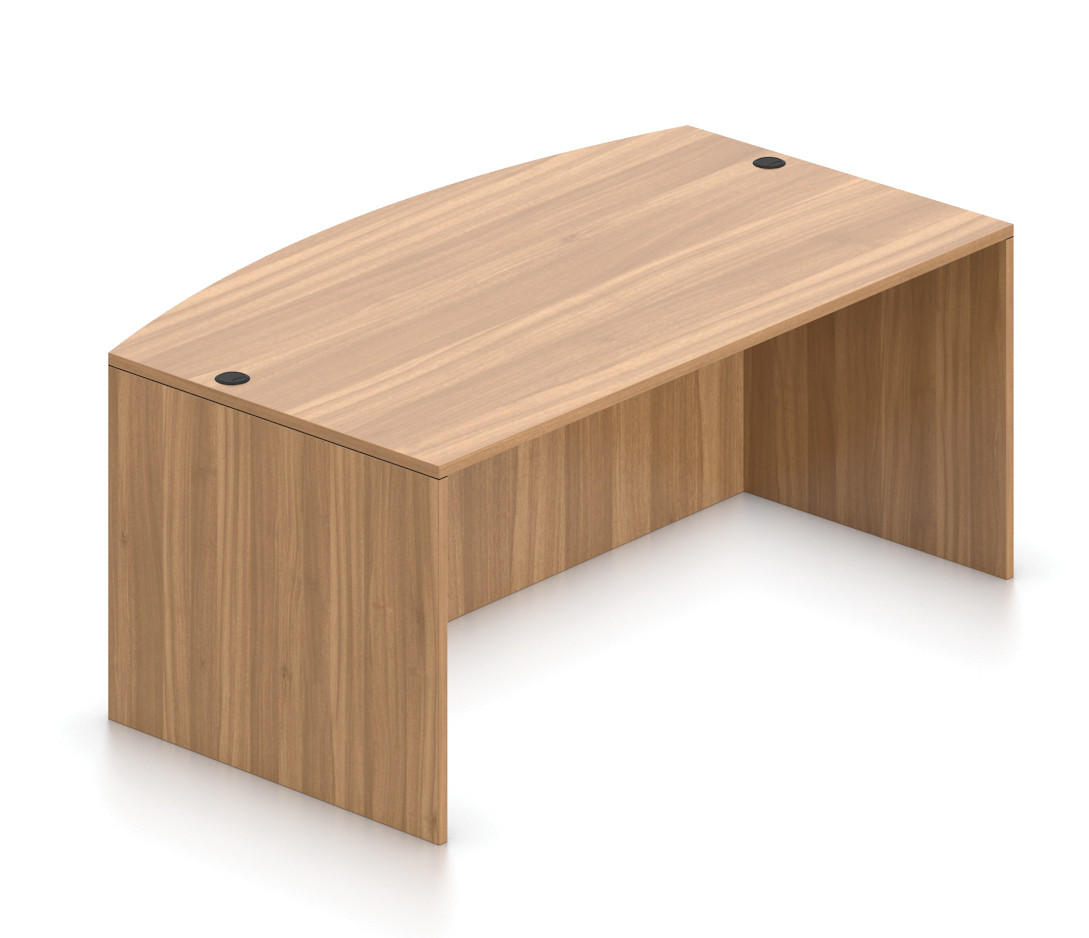 Offices To Go Superior Laminate Bow Front Desk Shell