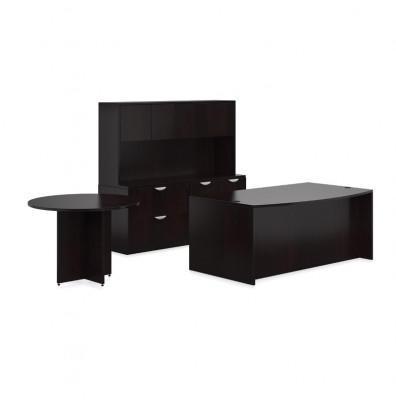 Offices To Go Superior Laminate Desk Set with Side Table SL-21 (5 Finishes Available!)