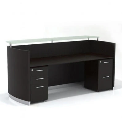 Mayline Group Mayline Medina Reception Desk with Pedestals MNRSBF
