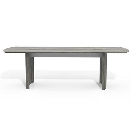 Mayline Group Mayline Medina Series 8' Conference Table with Gray Steel Laminate Finish