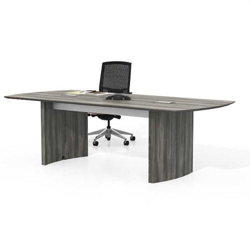 Mayline Group Mayline Medina Series 8' Conference Table with Gray Steel Laminate Finish