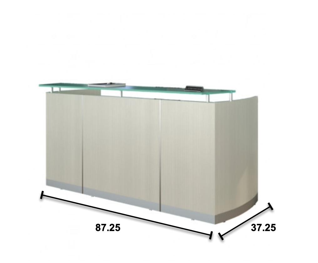 Mayline Group Mayline Medina Series Textured Sea Salt Finished Reception Desk