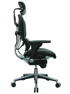 Eurotech Seating Eurotech Black Leather Ergohuman Luxury Ergonomic Office Chair LE9ERG
