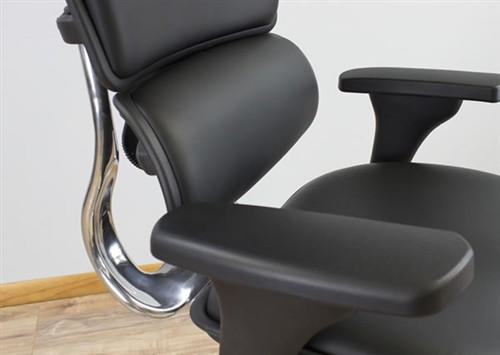 Eurotech Seating Eurotech Black Leather Ergohuman Luxury Ergonomic Office Chair LE9ERG