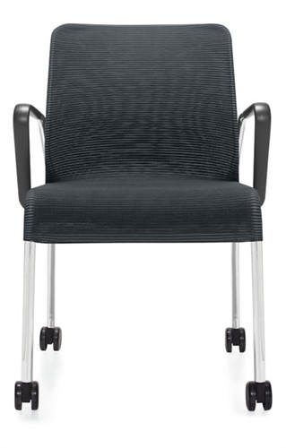 Global Total Office Global 5942C Lite Series Mesh Side Chair with Arms and Casters (24 Color Options Available!) 