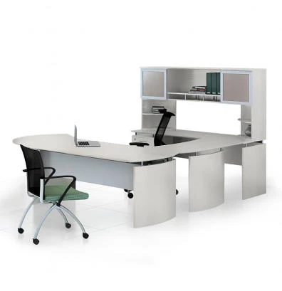 Mayline Group Mayline MNT32 Medina Series Left Handed U Desk in Sea Salt