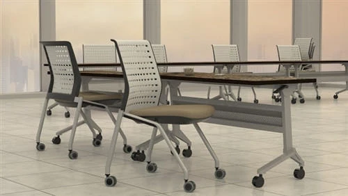 Mayline Group Mayline Model LF1860 60" x 18" Flip-N-Go Nesting Table (2 Finish Options Available!)