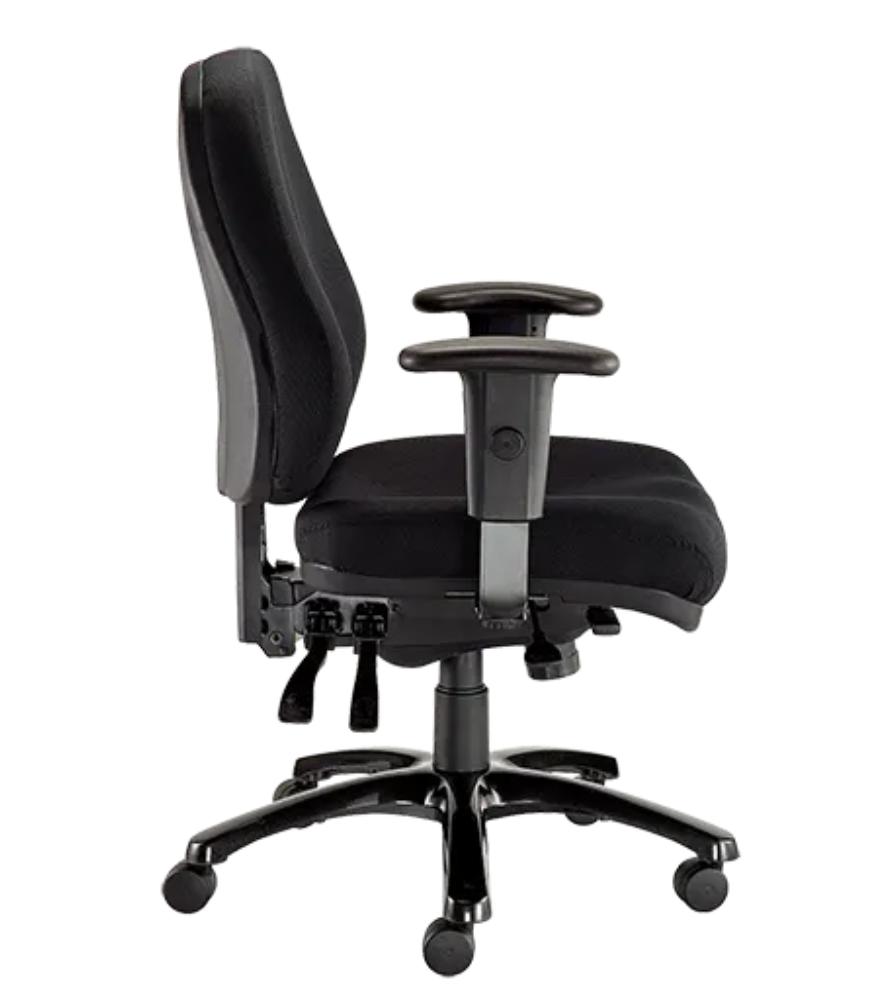 Eurotech Seating 24-7 Black Fabric Ergonomic Office Chair