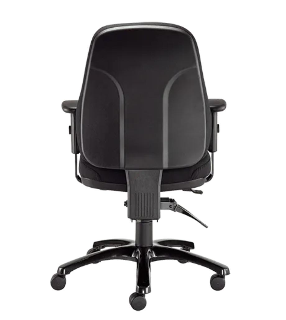 Eurotech Seating 24-7 Black Fabric Ergonomic Office Chair