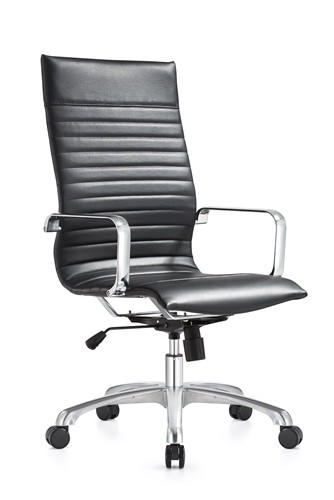  Woodstock Marketing Janis High Back Black Leather Conference Chair 