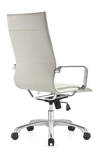 Woodstock Marketing Janis High Back White Leather Conference Chair