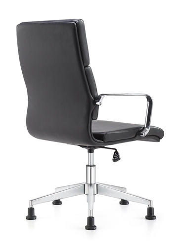 Woodstock Marketing Jimi Contemporary Black Leather Side Chair