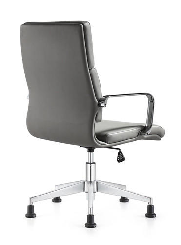 Woodstock Marketing Jimi Gray Leather Side Chair