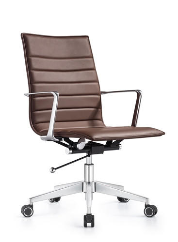  Woodstock Marketing Joe Mid Back Leather Conference Chair (5 Colors!) 