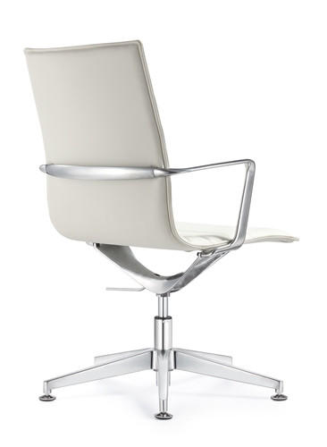 Woodstock Marketing Joe Ribbed Back Leather Side Chair (5 Colors!)