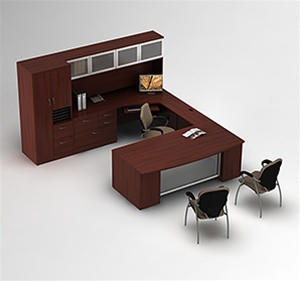 Global Total Office Zira Modern Executive Furniture Configuration by Global 