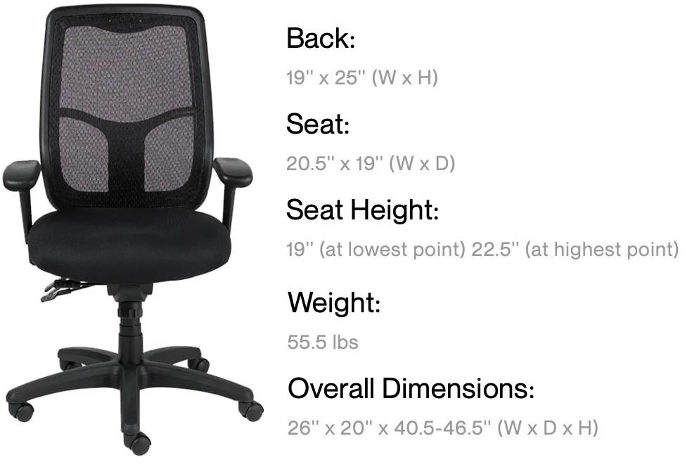 Eurotech Seating Apollo Mesh Task Chair