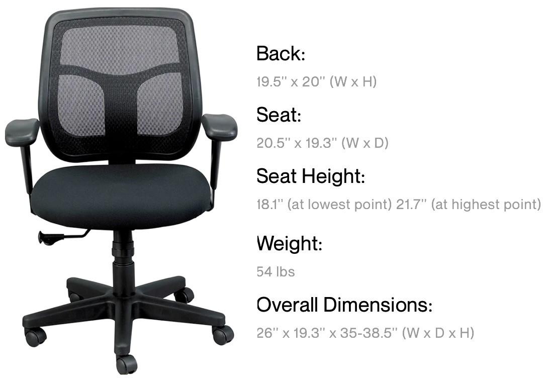 Eurotech Seating Apollo Series Mesh Task Chair MT9400