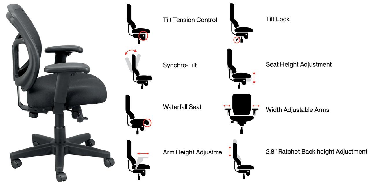 Eurotech Seating Apollo Series Mesh Task Chair MT9400