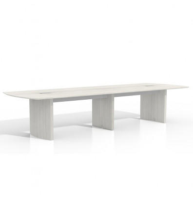 Mayline Group Medina 12' Textured Sea Salt Finished Conference Table by Mayline (Available With Power!)