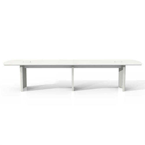 Mayline Group Medina 12' Textured Sea Salt Finished Conference Table by Mayline (Available With Power!)