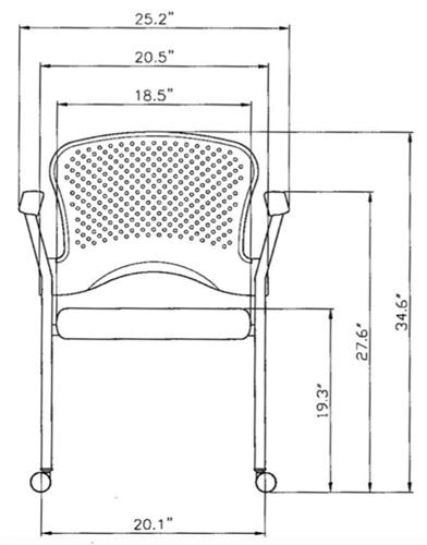  Eurotech Seating Breeze Mobile Training Chair FS9070 (2 Pack!) 