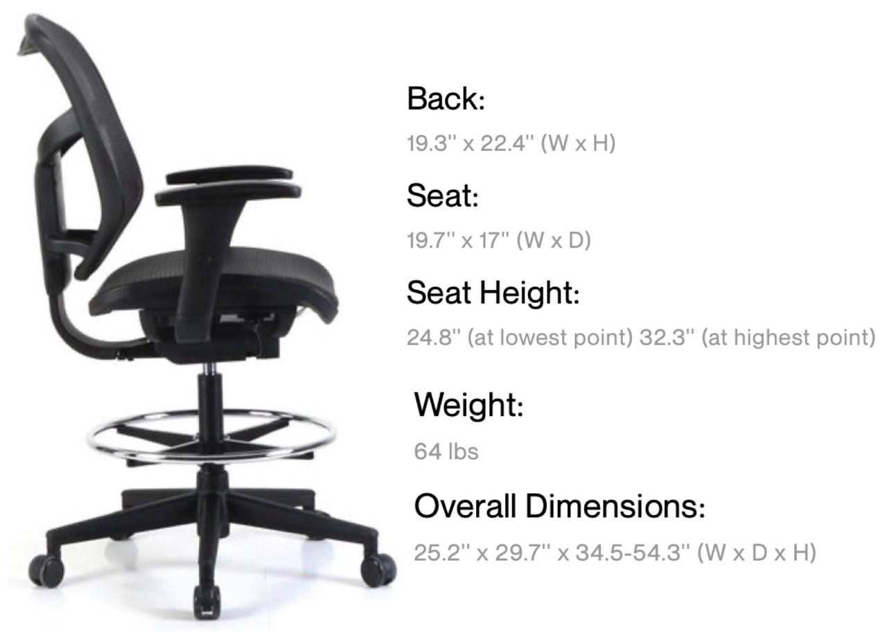 Eurotech Seating Concept 2.0 Extended Height Stool