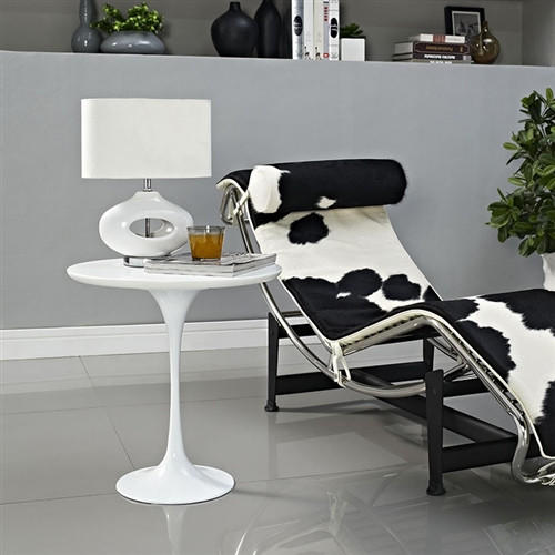 Modway Lippa White Side Table