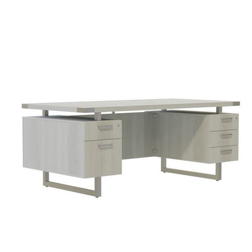 Safco Products Safco Mirella Collection Executive Desk Configuration