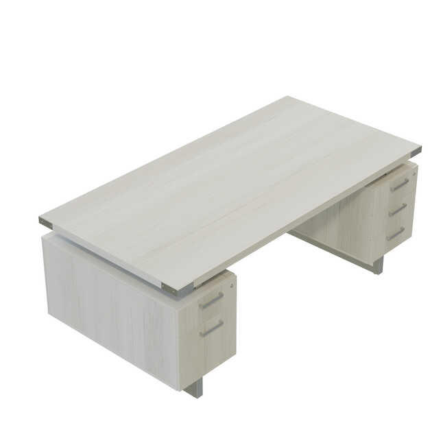 Safco Products Safco Mirella Series 72" x 36" Floating Top Desk with Pedestals