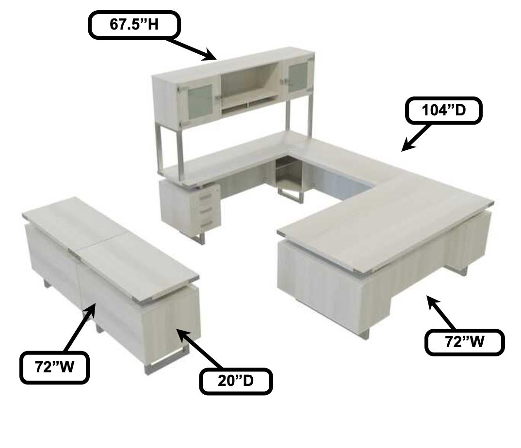 Safco Products Safco MR2 Mirella Executive Workstation 