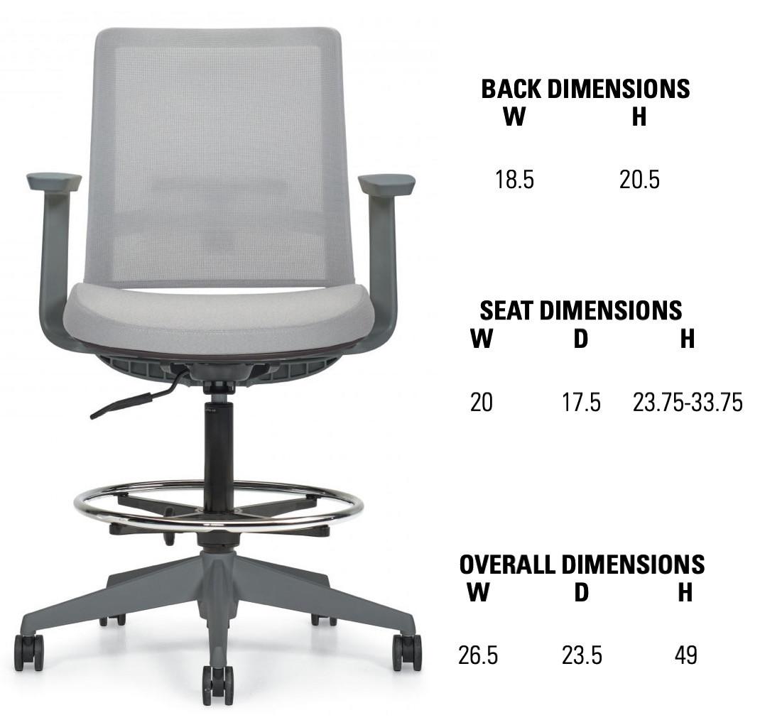 Global Total Office Global Factor Mesh Back Task Stool 5546