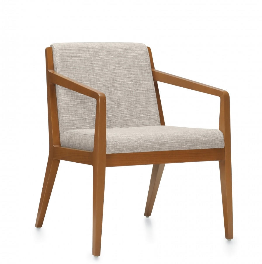 Global Total Office Global Chap Upholstered Armchair with Wood Frame
