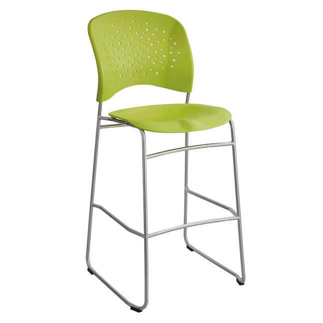 Safco Products Safco Reve Durable Plastic Bistro Height Chair 6806BL 