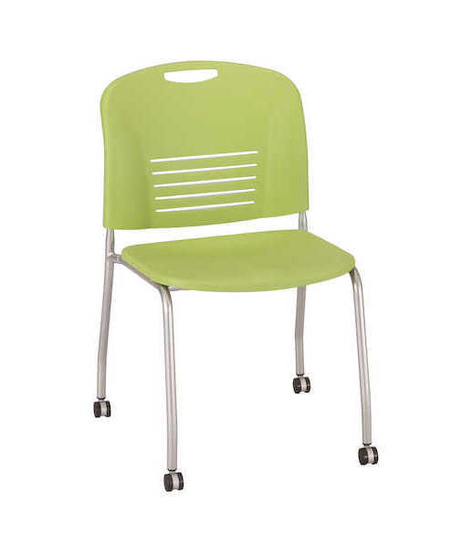 Safco Products Safco Vy Straight Leg Stack Chair with Casters 4291 (2 Pack) 