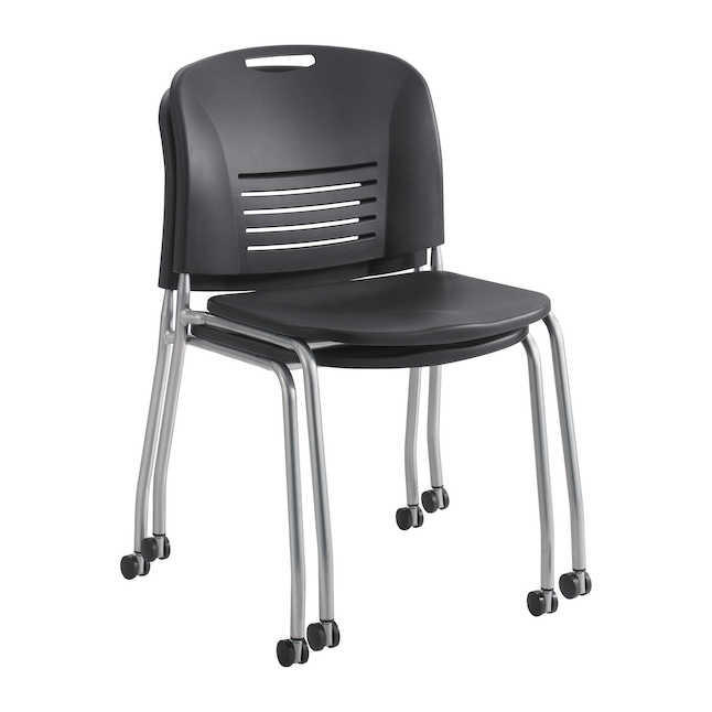 Safco Products Safco Vy Straight Leg Stack Chair with Casters 4291 (2 Pack) 