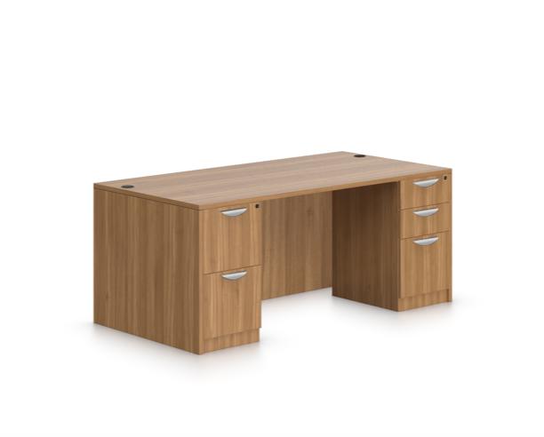 Offices To Go Superior Laminate Double Pedestal Desk SL-30