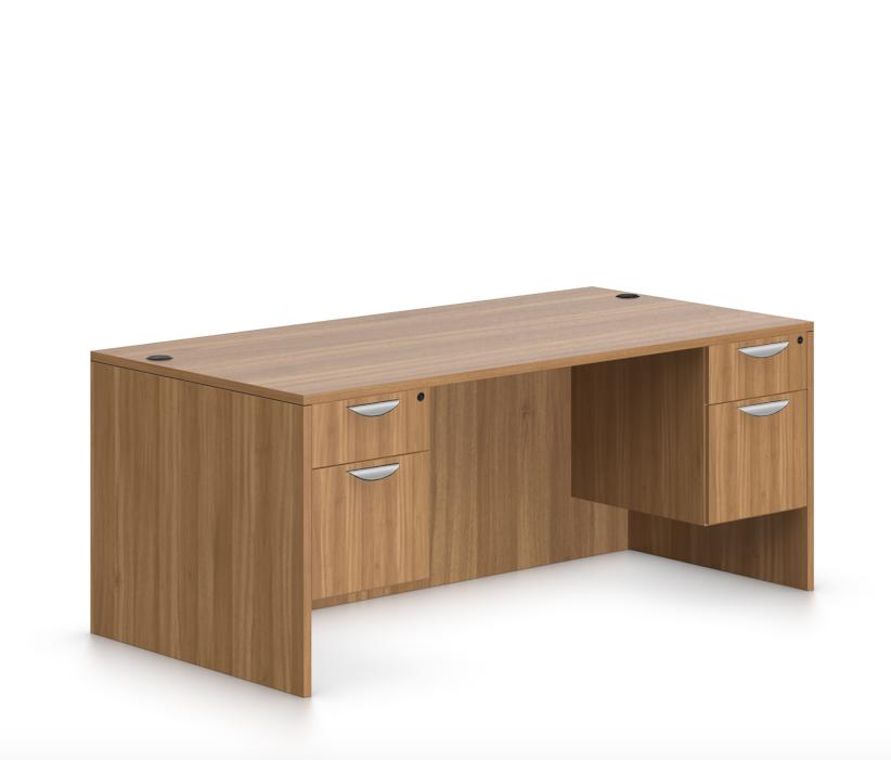  Offices To Go Superior Laminate Desk with Pedestals SL-31 