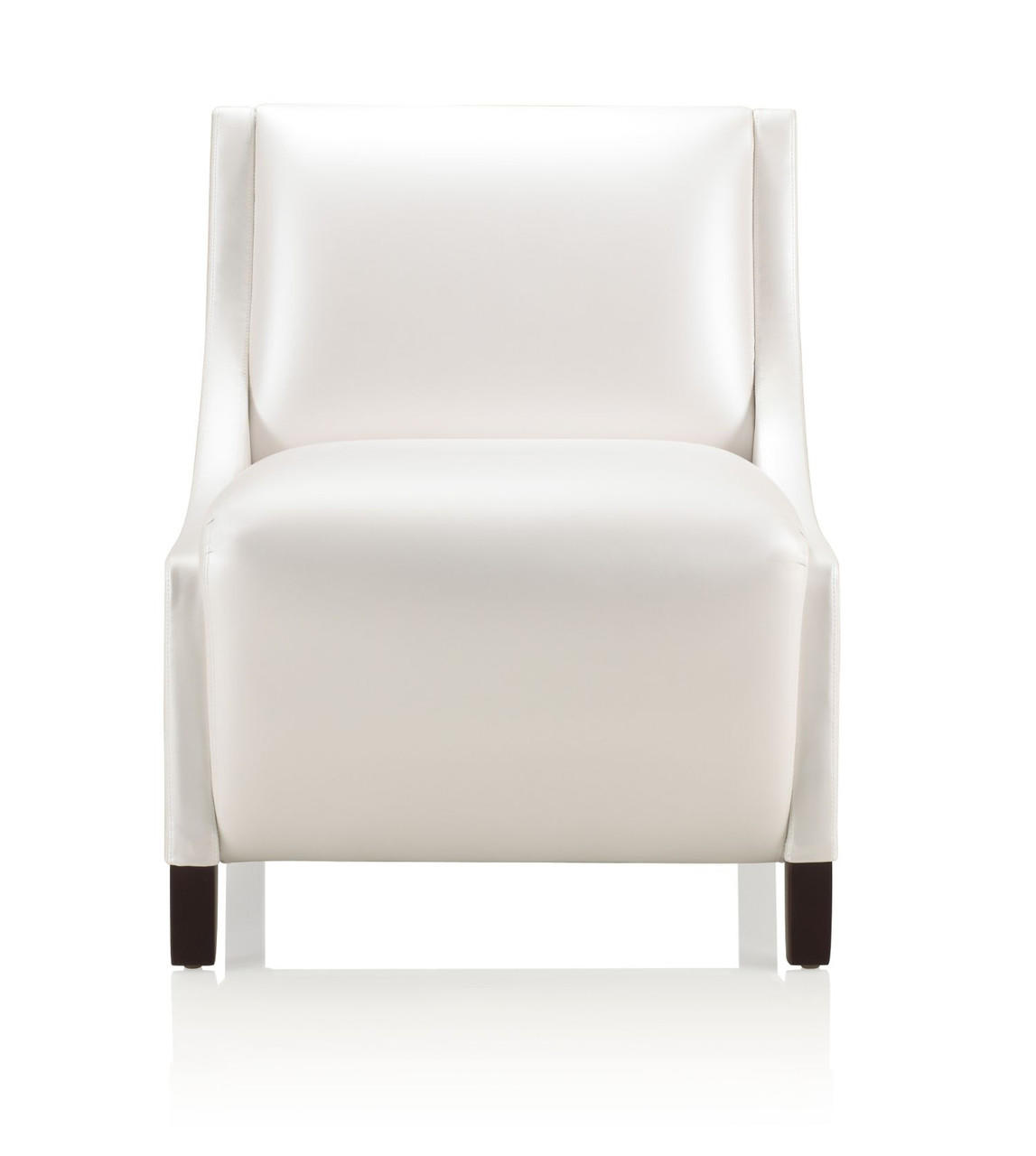 KI Furniture and Seating KI Soltice Armless Medium Back Leather Lounge Chair 