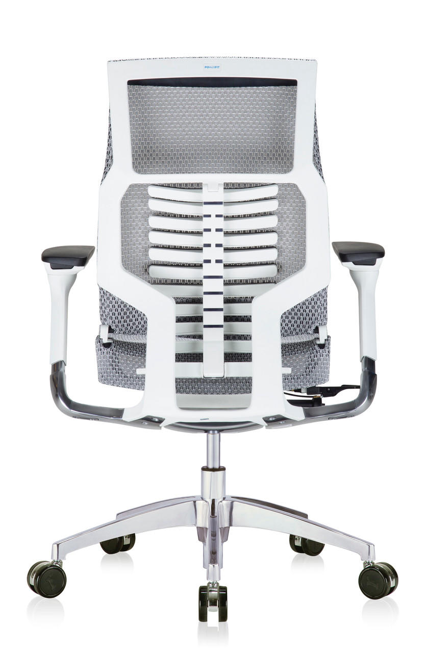 Eurotech Seating Eurotech Powerfit All Mesh Bionic Chair with White Frame 