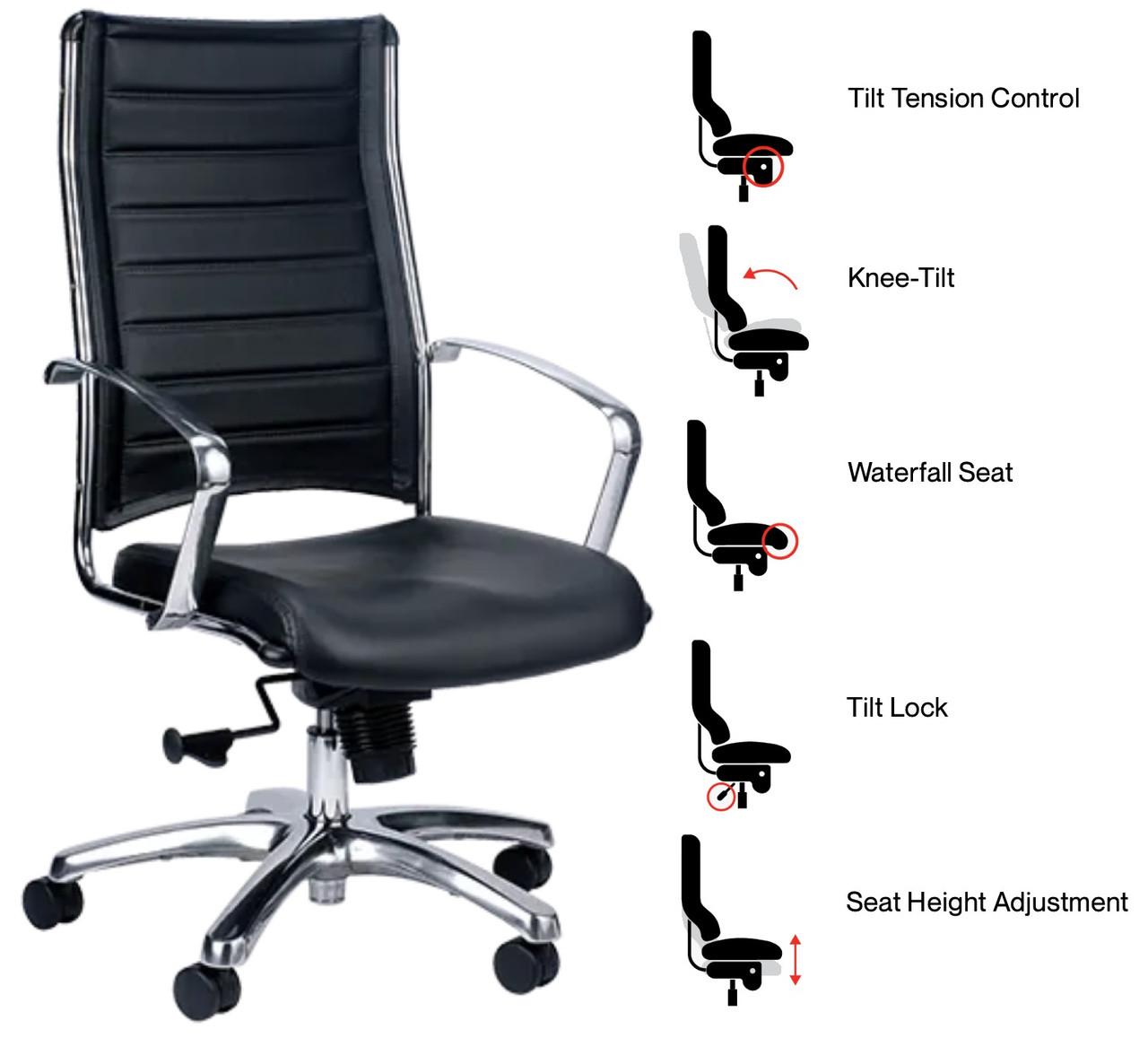 Eurotech Seating Europa Series Sleek Office Chair LE811