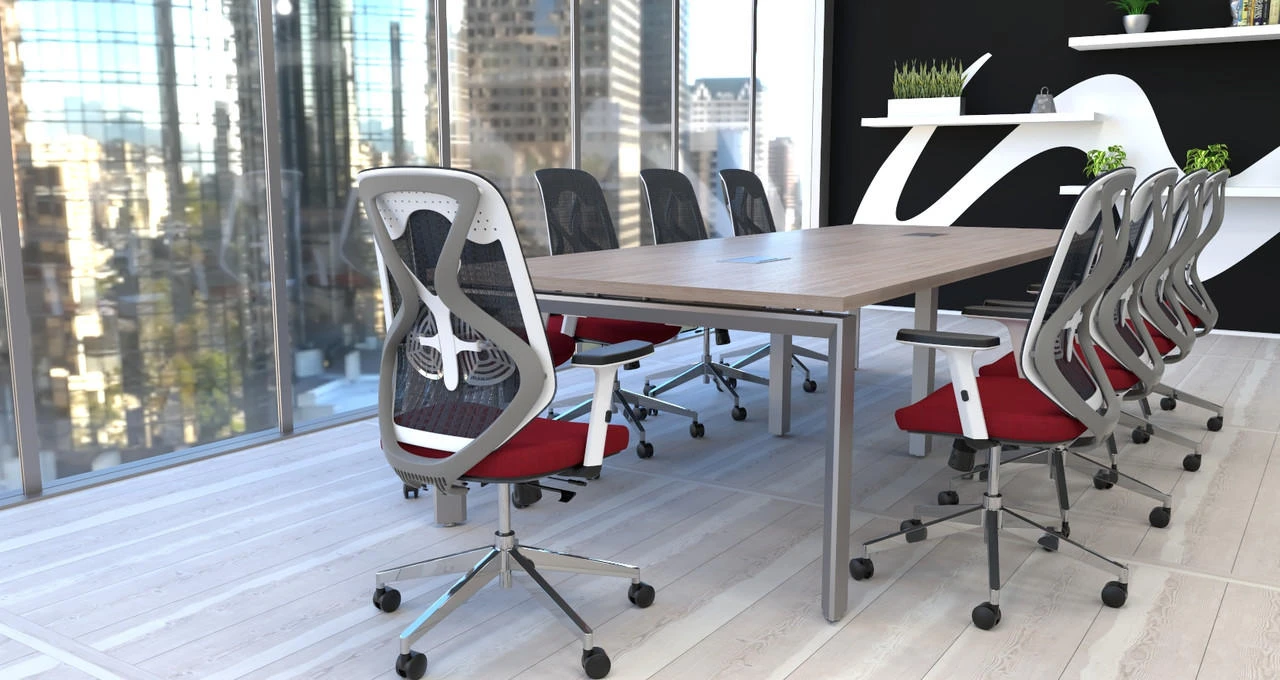 Wyatt Seating Wyatt Roswell Modern Grey Mesh Ergonomic Task Chair