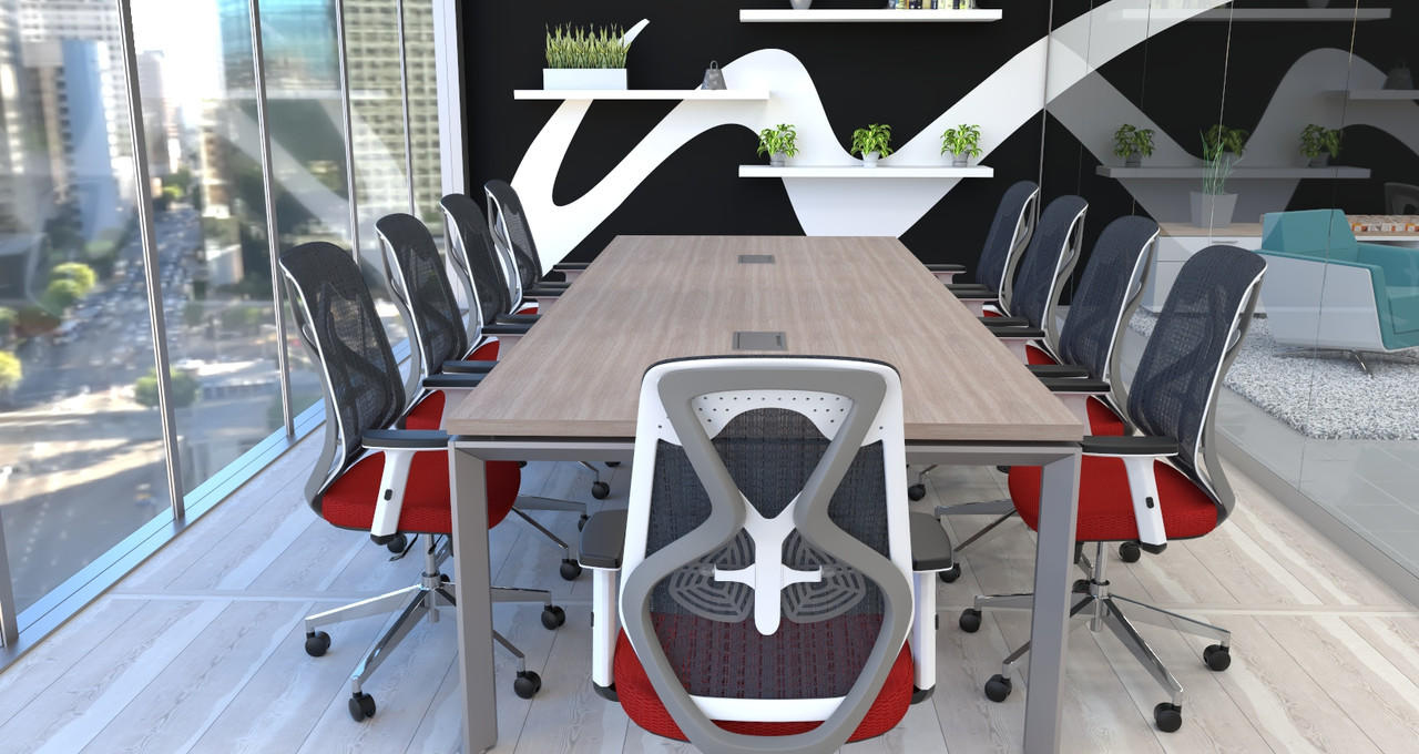 Wyatt Seating Wyatt Roswell Modern Grey Mesh Ergonomic Task Chair
